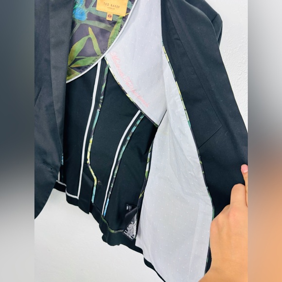 Ted Baker London Black Single Gold Button Blazer - Picture 5 of 7